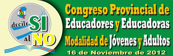 Congreso Provincial de Educadores y Educadoras Modalidad de Jvenes y Adultos