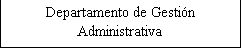 Cuadro de texto: Departamento de Gestin      Administrativa