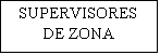 Cuadro de texto: SUPERVISORES DE ZONA