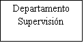 Cuadro de texto: Departamento Supervisión